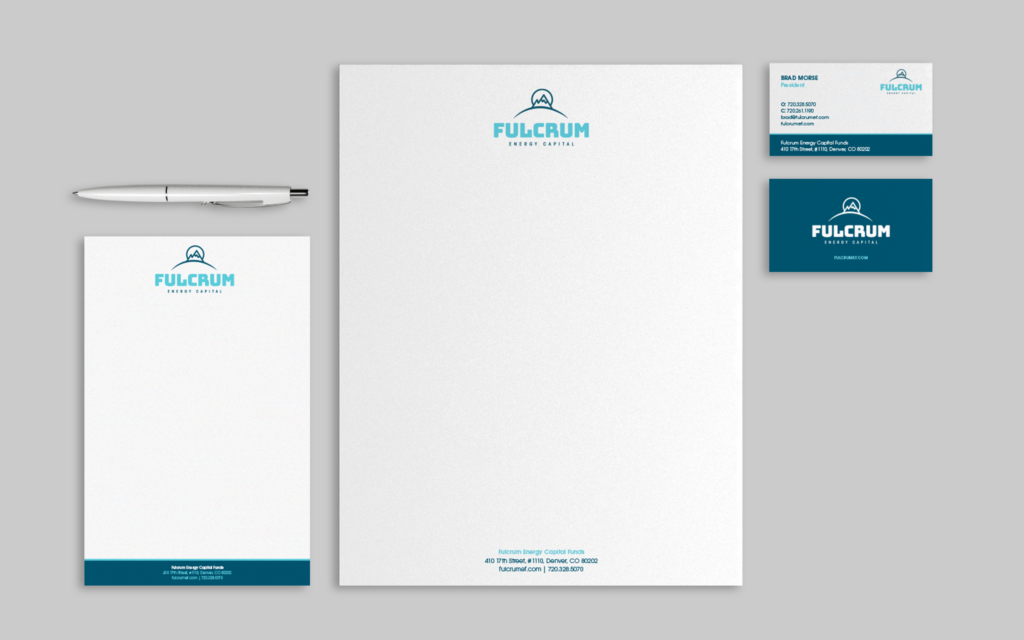 Fulcrum Energy Capital Logo and Stationery, designed by EnerCom